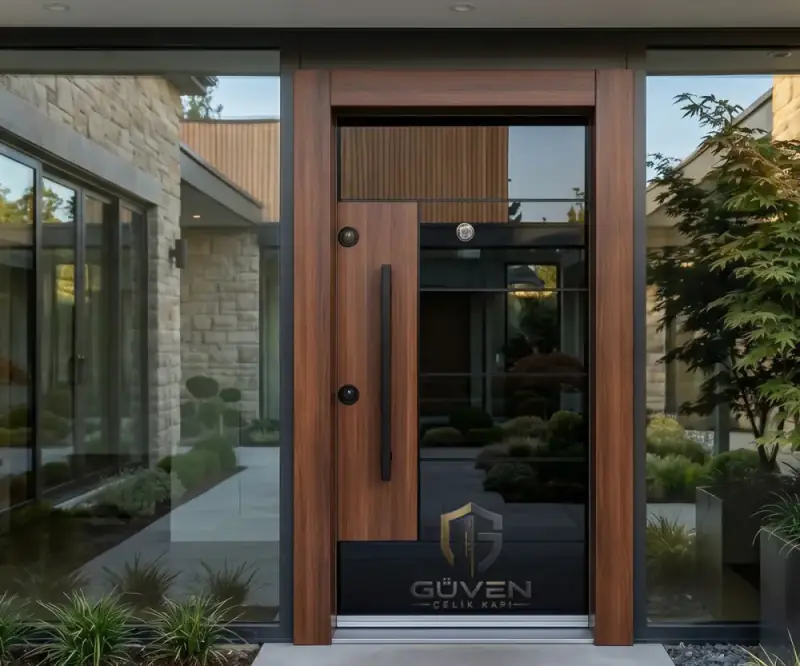 GV-5000 ceviz renkli villa kapısı