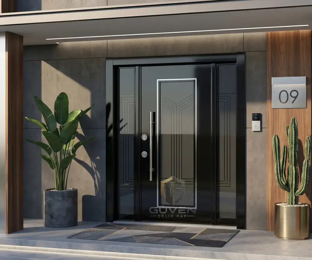 GV-5002 siyah renkli villa kapısı