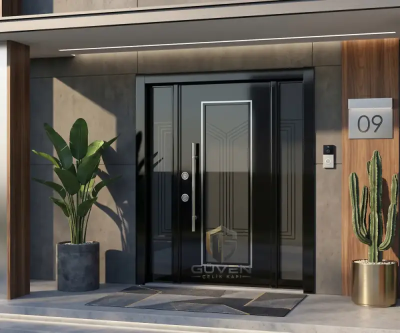 GV-5002 siyah renkli villa kapısı