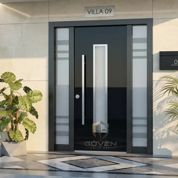 GV-5003 siyah renkli villa kapısı