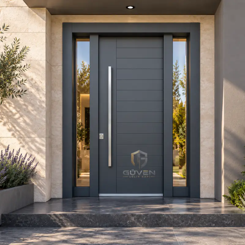 GV-5014 gri renkli villa kapısı